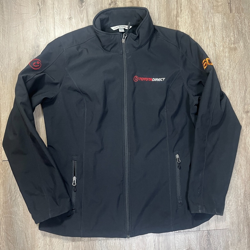 Toyota Direct Port Authority Jacket Black Women's Large Full Zip Soft Shell